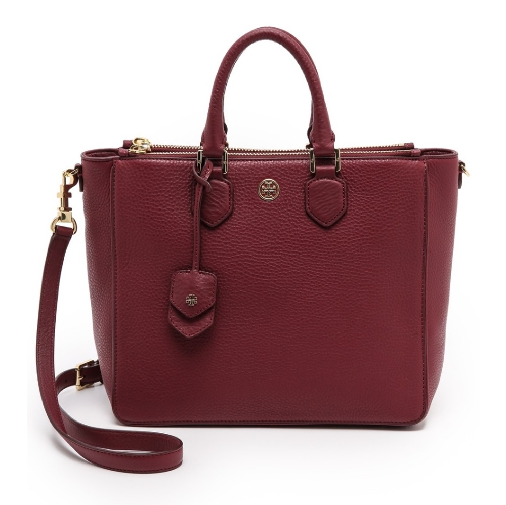 Tory Burch Burgandy Tote Crossbody